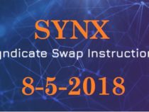 Syndicate SYNX Coin sẽ tiến hành Coin Swap vào 8 tháng 5 năm 2018