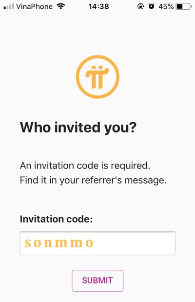 invitation code pi network