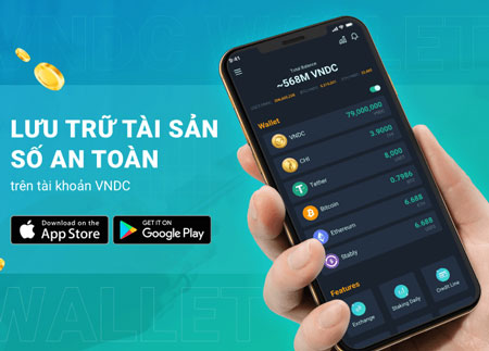 Ví tiền điện tử VNDC khuyến mại tặng 10.000 đ cho người dùng mới
