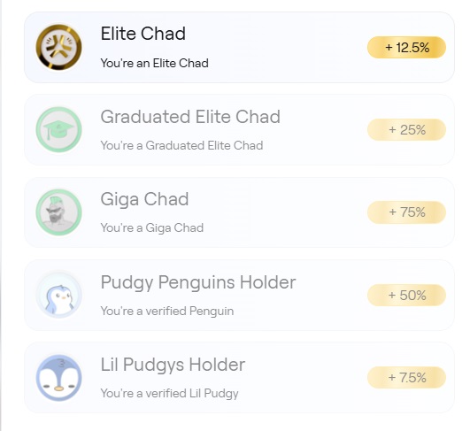 hệ thống role bonus xp abstract
